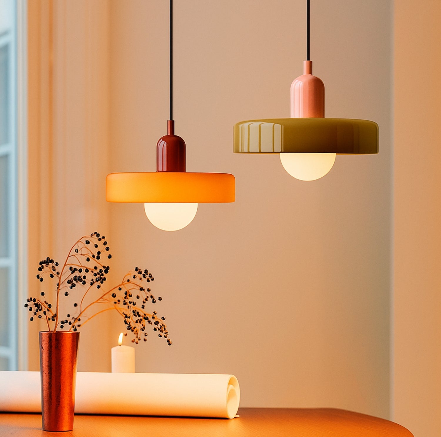Nomaenest Pendelle - Retro Glass Pendant Lamp