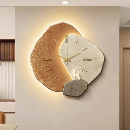 Nomaenest Horaluce - Wooden LED Wall Clock