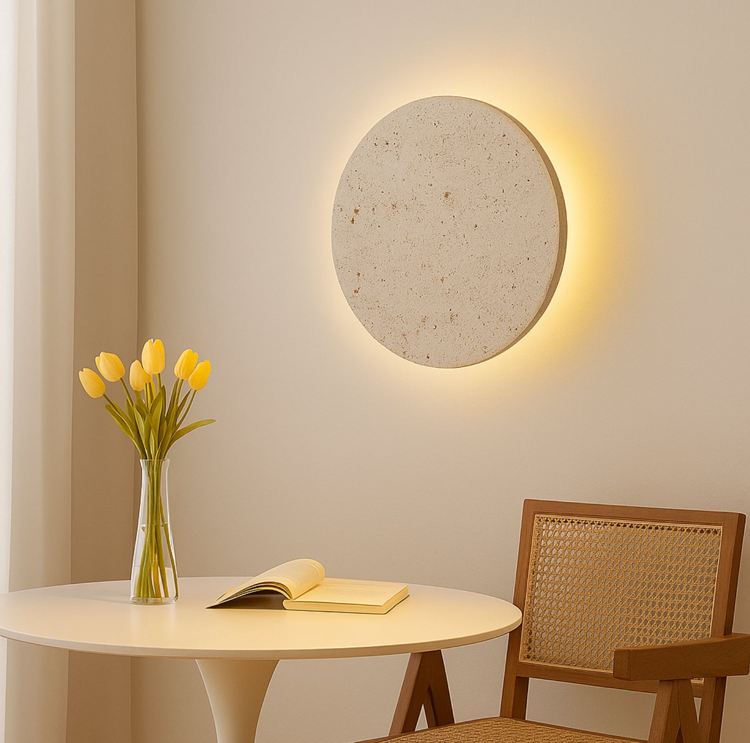 Nomaenest Althéra - Minimalist Stone Wall Lamp