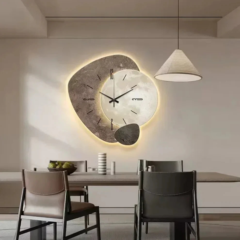 Nomaenest Horaluce - Wooden LED Wall Clock
