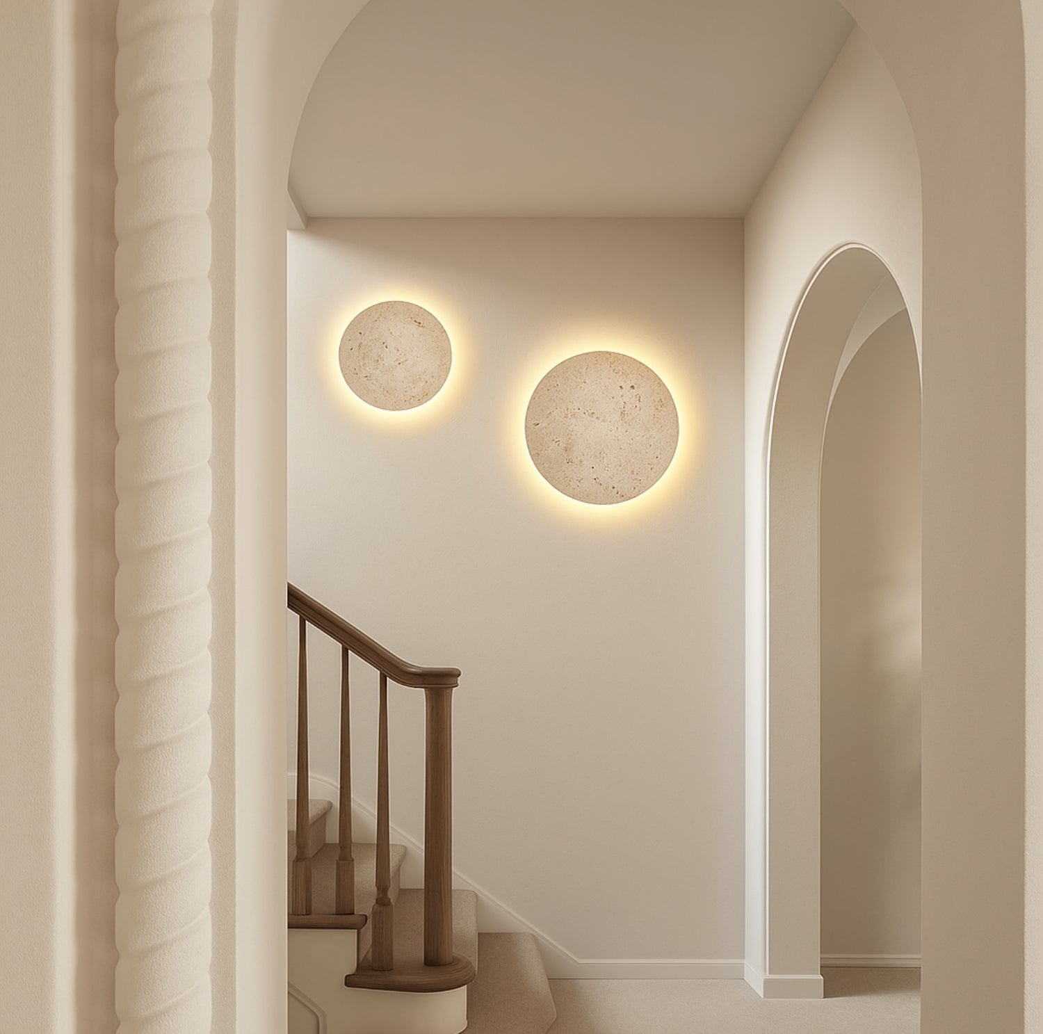 Nomaenest Althéra - Minimalist Stone Wall Lamp