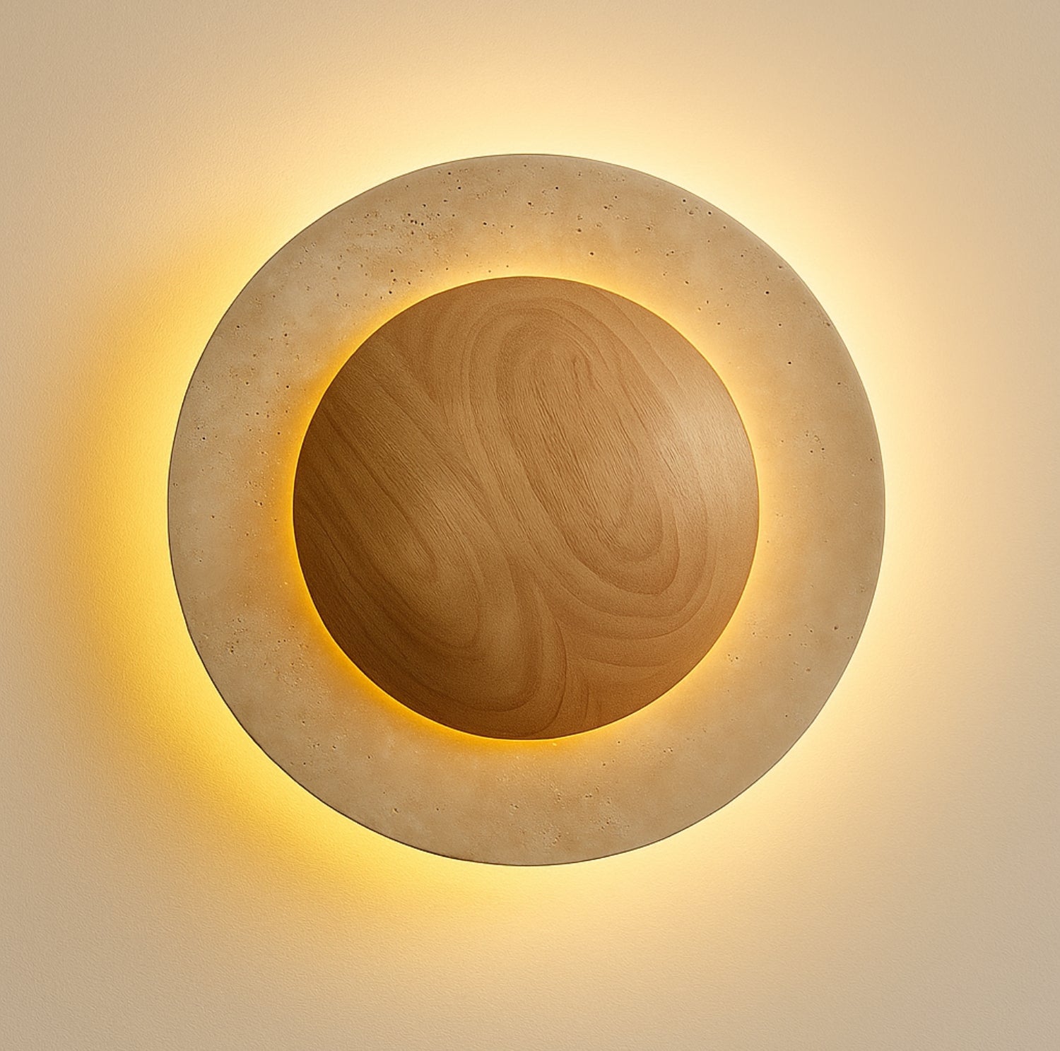 Nomaenest Althéra - Minimalist Stone Wall Lamp