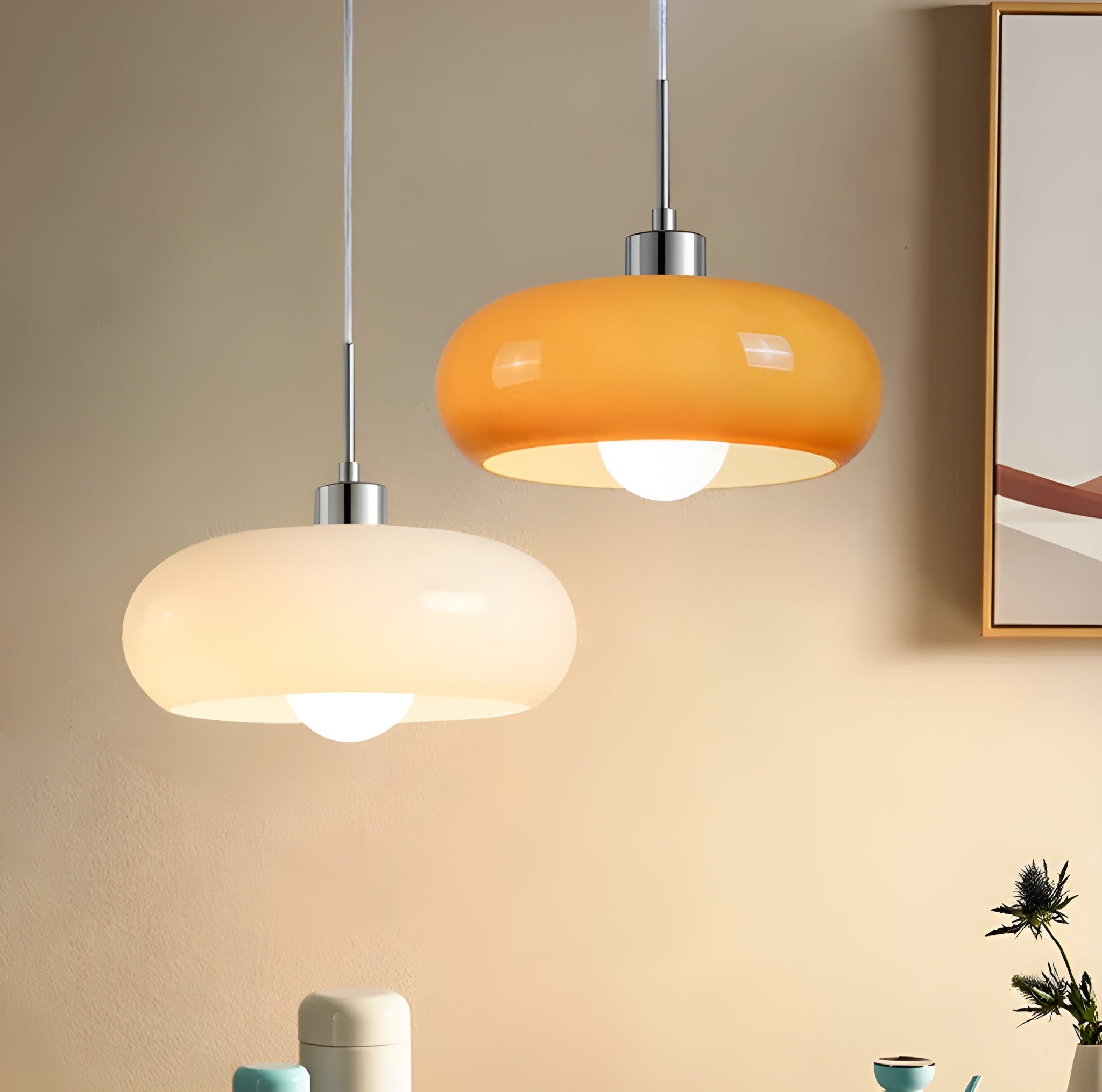 Nomaenest Glacira - Retro Glass Pendant Lamp