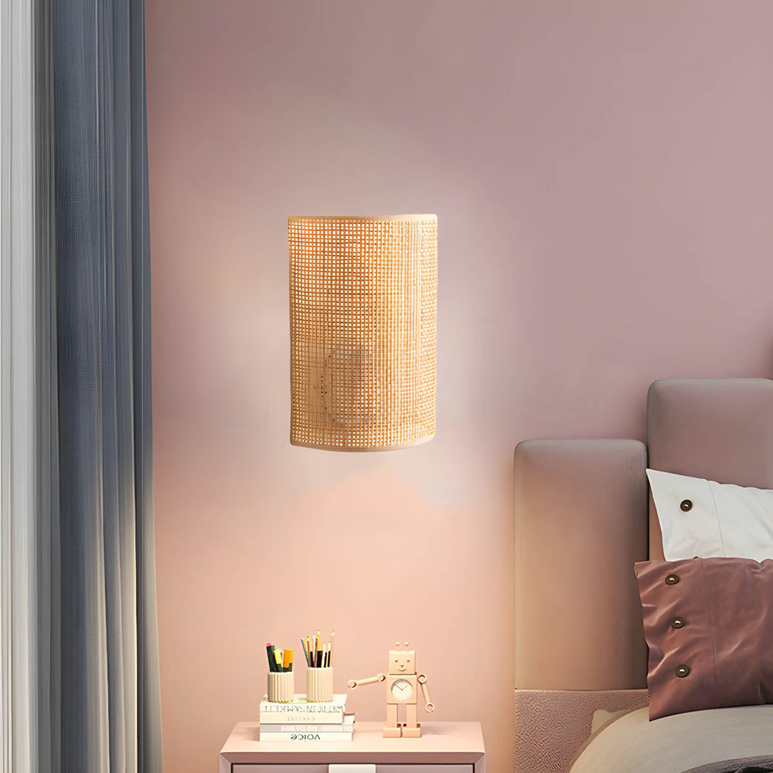 Nomaenest Novera - Minimalist Rattan Wall Light