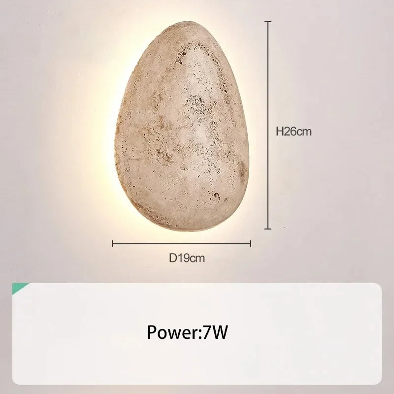 Nomaenest Althéra - Minimalist Stone Wall Lamp
