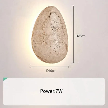 Nomaenest Althéra - Minimalist Stone Wall Lamp