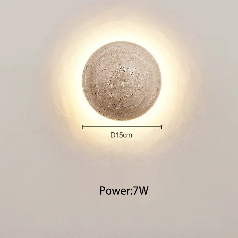 Nomaenest Althéra - Minimalist Stone Wall Lamp