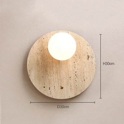 Nomaenest Althéra - Minimalist Stone Wall Lamp