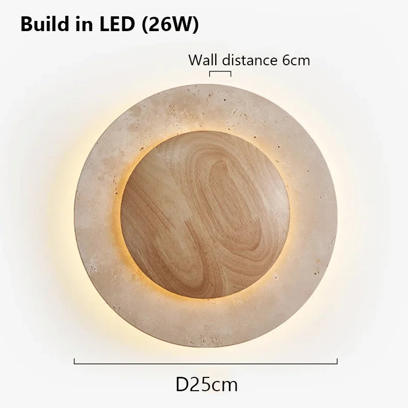 Nomaenest Althéra - Minimalist Stone Wall Lamp