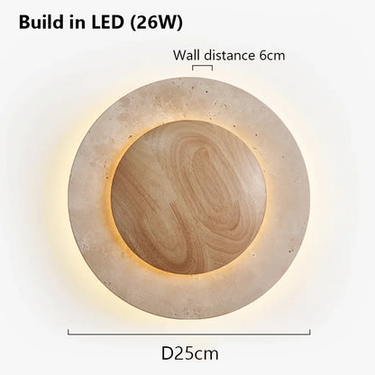 Nomaenest Althéra - Minimalist Stone Wall Lamp