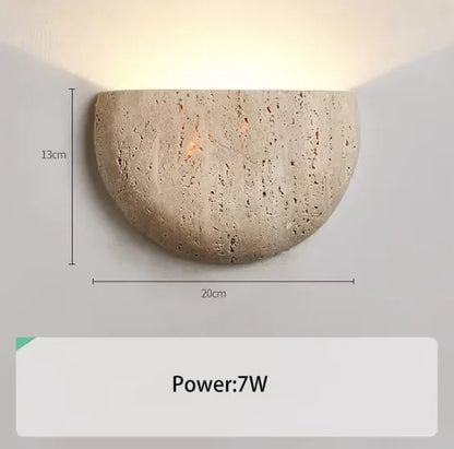 Nomaenest Althéra - Minimalist Stone Wall Lamp