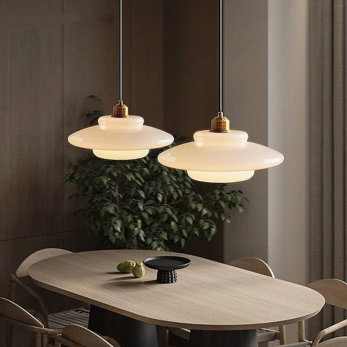 Nomaenest Zenvia - White Glass Pendant Lamp